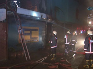 Sanat atölyesi yandı