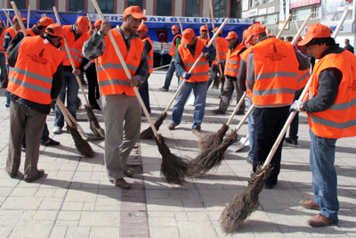 Giresun'da belediye işçileri denetlendi