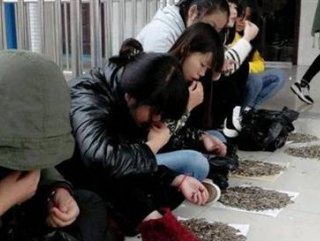 Öğretmenden çekirdek yeme cezası