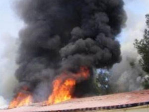 Devlet Hastanesi'nde yangın paniği