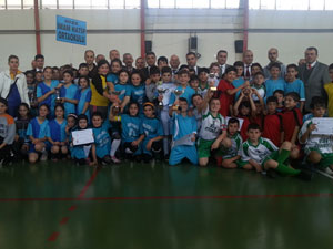 Rize'de futsal birincileri belli oldu