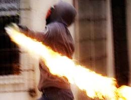 Şırnak'ta zırhlı araca molotoflu saldırı