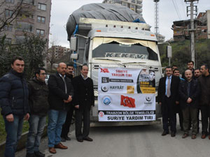 Ortahisar'dan Suriye'ye yardım eli
