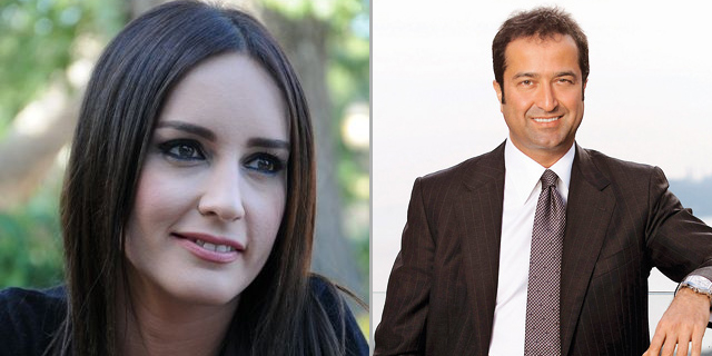 Serdar Bilgili ünlü spikerle birlikte..