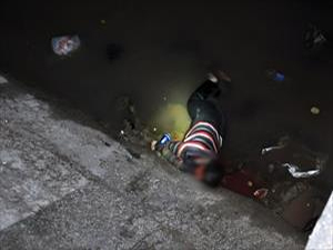 Boş sulama kanalına atlayarak...