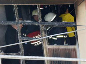 Adana'da yangın dehşeti !