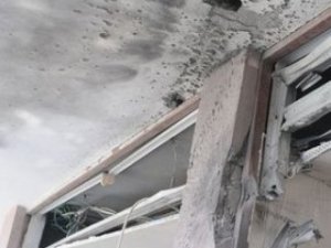 Cizre'de baz istasyonu roketatarla vuruldu