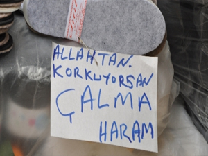 Hırsıza not bıraktı...