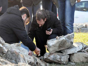Direk için kazıldı, kemikler çıktı!