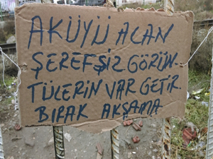 Hırsıza ilginç not...