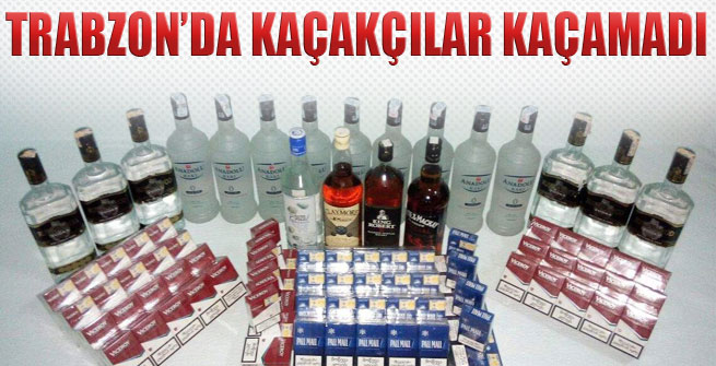 Trabzon'da kaçakçılar kaçamadı
