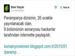 Ünlü diziye hacker şoku!