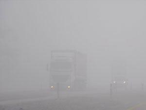 Rize'de sis etkili oldu