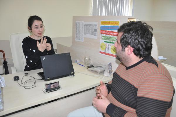 İşsiz engelliler için işaret...