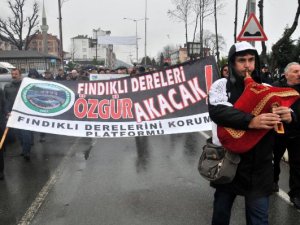 Rize'de HES protestosu