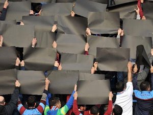 Trabzonspor taraftarından TFF'ye protesto