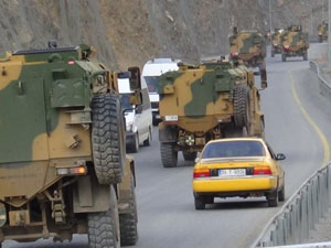 Hakkari’de askeri hareketlilik
