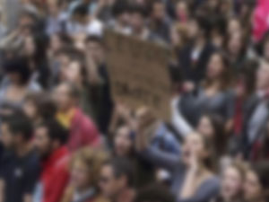 Taşeron işçilerden maaş protestosu