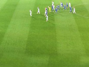 Süper Lig maçında ilginç anlar