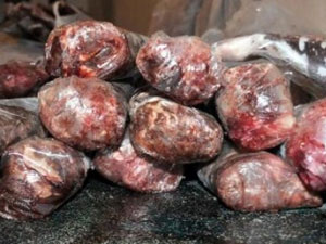 Sarp'ta kaçak et yakalandı