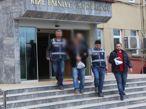 O hırsız Rize'de yakayı ele verdi