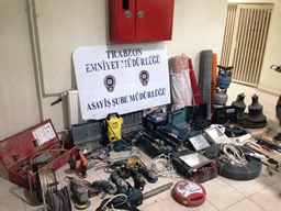 Trabzon’da 1 kamyon çalıntı eşya yakalandı