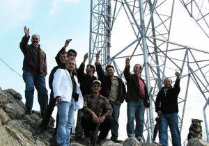 Köylü baz istasyonuna kavuştu