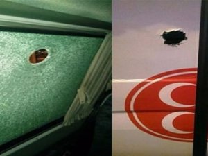 MHP aracına taşlı saldırı