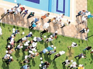 Balonlar Soma için uçuruldu