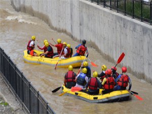 Gümüşhane'de rafting heyecanı