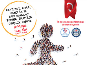 Trabzon'da gençler koşuyor