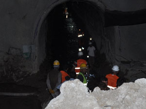 HES inşaatında göçük