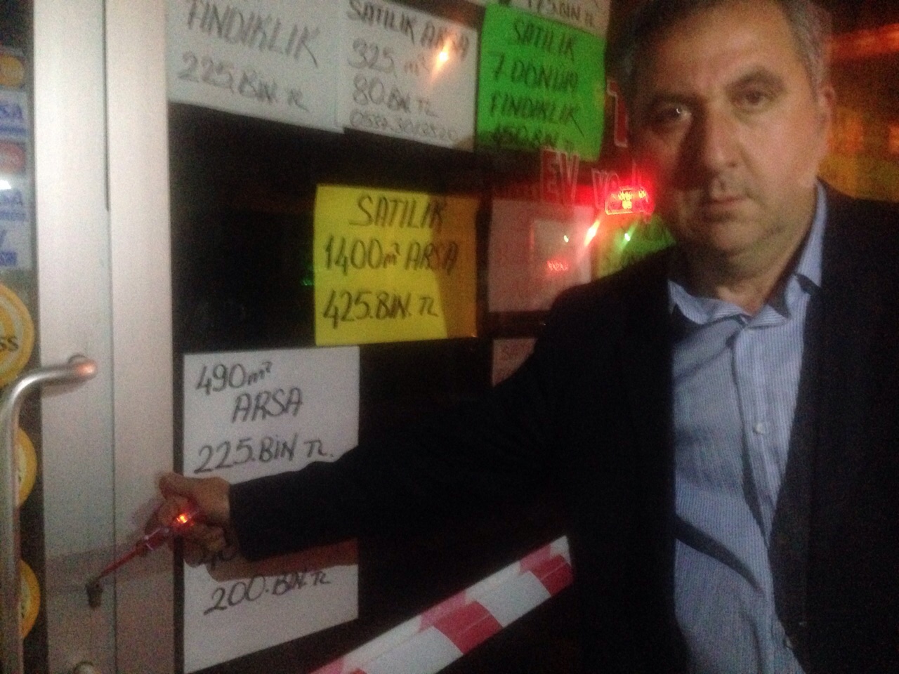 Arsin'de gelde çarpılma market