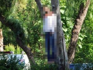 Genç kendini asarak can verdi!