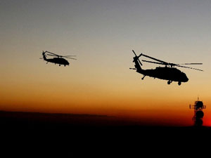 Polis kampına hava saldırısı