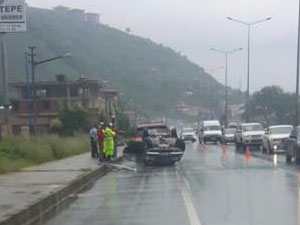 Arsin'de kaza: 2 yaralı