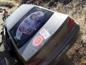 CHP milletvekili adayı kaza yaptı