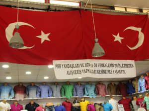 Samsunlu esnafın HDP tepkisi!