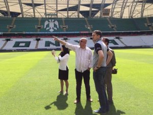 Letonya Milli Takım Menejeri Torku Arena’yı inceledi