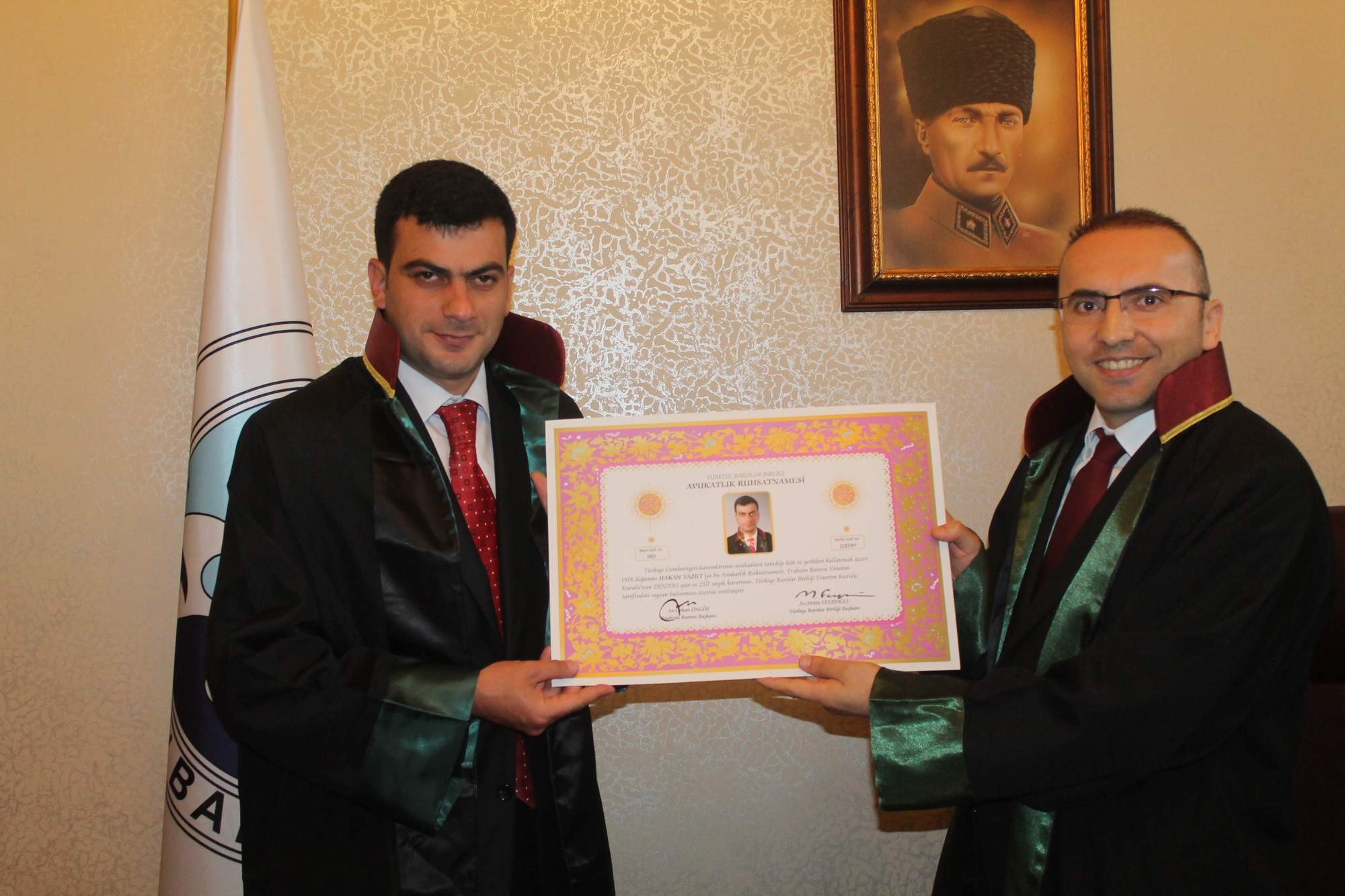 Trabzon!da bekçi Hakan Yazıcı avukat oldu