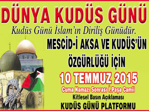 Trabzon'da Kudüs günü kutlanacak!