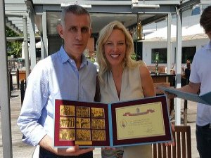 Hacıosmanoğlu Swarovski ailesinin davetine katıldı