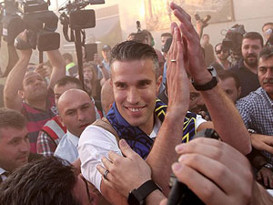 Robin van Persie, İstanbul'a geldi.