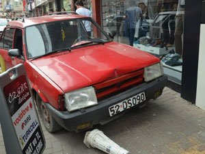 Freni patlayan araç...