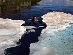 Buz adam Rize'de ortaya çıktı!