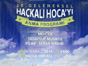 Haçkalı Hoca Baba yarın anılacak