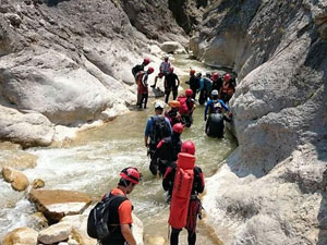 AKUT'tan kanyonda kurtarma eğitimi