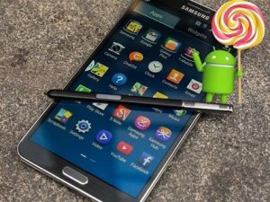 Galaxy Note 3 i- Lollipop güncellemesi Türkiye'de