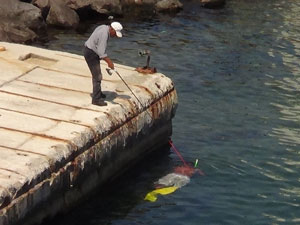 Oltaya bu kez dalgıç takıldı
