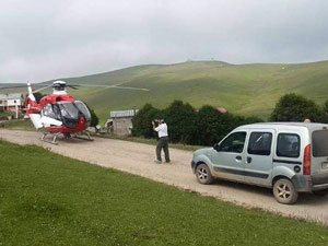Hava ambulansı yoğun mesaide!